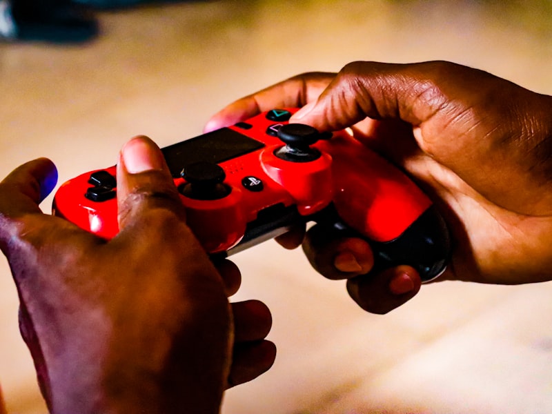 Neatly arranged strategy notes and a controller